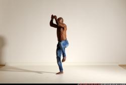 Man Adult Athletic Black Moving poses Pants Dance
