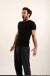 Man Adult Athletic White Facial expressions Standing poses Casual