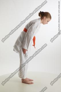 Standing karate girl Selin