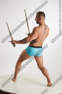 Fighting man with sword Garrott