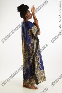 African Woman Standing Poses Dina Moses