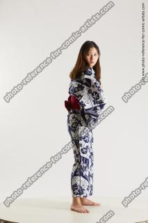 JAPANESE WOMAN IN KIMONO WITH SWORD SAORI 01B