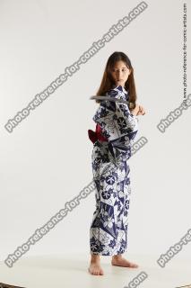 JAPANESE WOMAN IN KIMONO WITH SWORD SAORI 02B