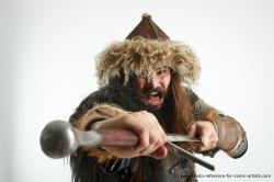 fighting mongol warrior with sword turgen 08