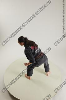 fighting young woman in kimono ronda 04a